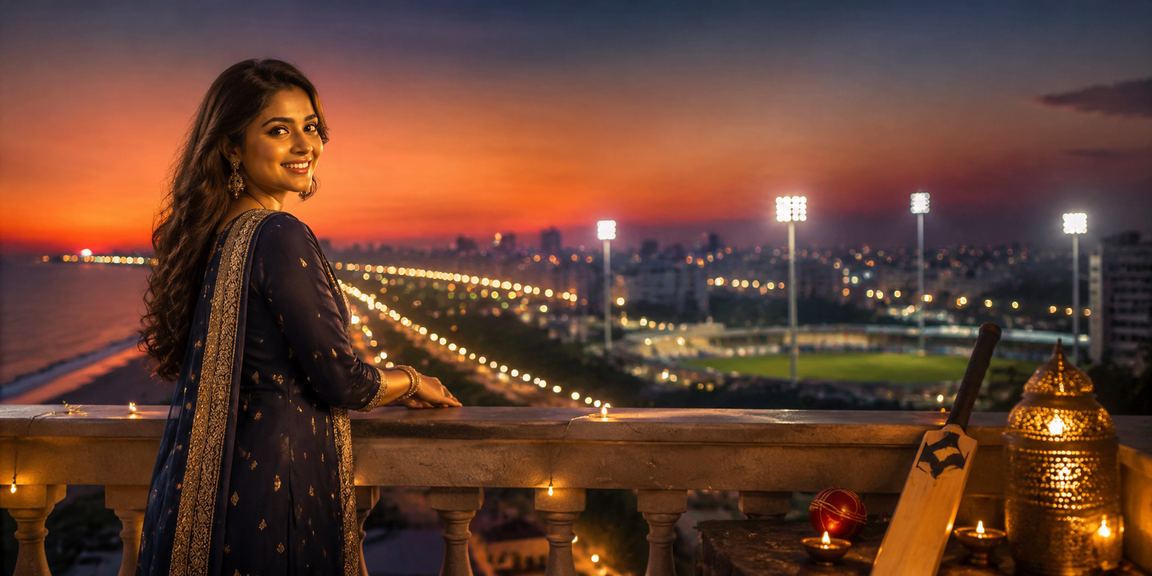 Chennai cricket betting scene with fans in traditional kurti